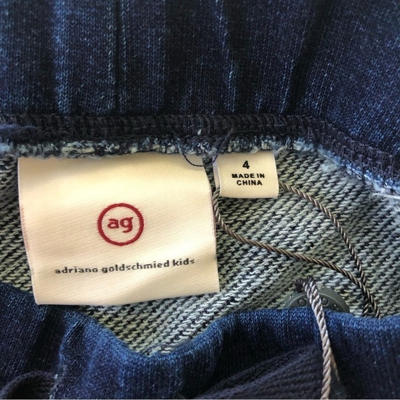 AG Adriano Goldschmied Kids Toddler Indigo Dye Bermuda Shorts Size 4 - Picture 11 of 12